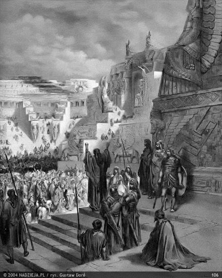 Grafiki Gustawa Dor do Biblii Jakuba Wujka - 106 Artaxerxes pozwala Izraelitom wrócić do kraju 1 Ezdr. 7,11.jpg